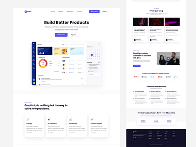 BitPro - Landing Page 🎉 3d animation app art branding design designing dribbble graphic design illustration logo minimal motion graphics popular trending typography ui ux vector web