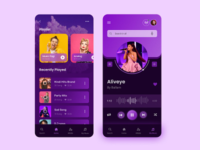 Dark Music App audio player dark dark music apps eye catching figma apps minimal player music apps music player played ui player ui ui design ui ux user interface design ux ux design video player