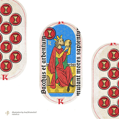 King of Cups king medieval playing card