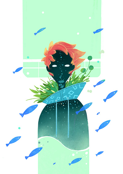 Bottle man design illustration
