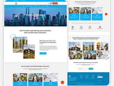 Construction Soluation UI Design branding construction ui design landing page logo design minimal ui uiux ux uxui