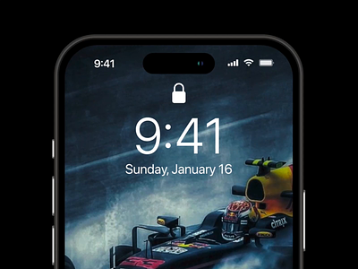 Apple Dynamic Island for Formula 1 apple concept dynamic island f1 ferrari figma formula 1 innovation interaction interaction design ios 16 live stream notch operating system racing redesign user experience user interface ux video app