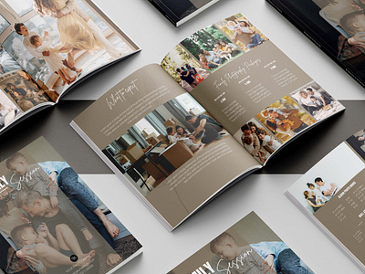 Family Session Magazine Template, Custom Design, Design Layout. business canva canva template catalog layout company design catalog design custom design layout design magazine family session magazine layout magazine template marketing newclient personal branding photographer photoshoot portfolio presentation client template