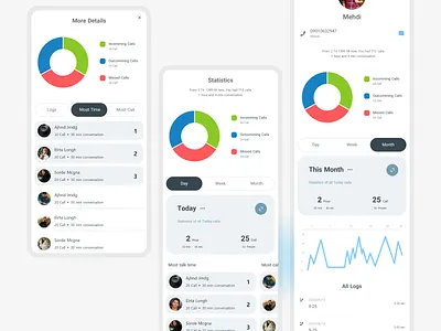 Statistics App UI app design ui