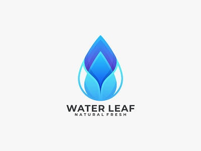 WATER LEAF app branding design graphic design icon illustration logo ui ux vector
