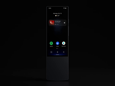 AVA OS interaction animation branding control digital flatter google interaction ios mockup music operating os player remote screen smarthome spotify system ux wide