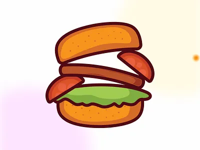 A Burger design graphic design illustration vector