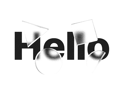 Hello 3d graphic design type
