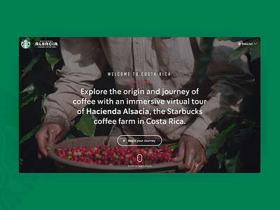 Starbucks Coffee Experiences 3d coffee costa rica environment farm matterport motion starbucks ui ui design ux virtual virtual experience vr