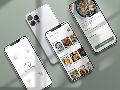 Kitchen Recipe | Mobile App | UI Design appdesign appui creative design food recipe kitchen recipe mobile app ui uidesign uiux user interface ux