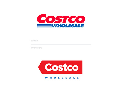 Costco - Hypothetical Rebrand brand brand design brand identity branding costco gotham graphic design logo logo design typography