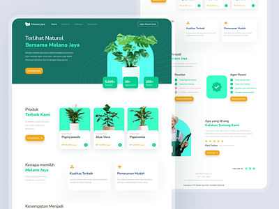 Decorative Plants | Landingpage UI UX Design Concept clean ui decorative plants green ui landingpage landingpage ui plants simple ui ui ui design ui ux landingpage uiux