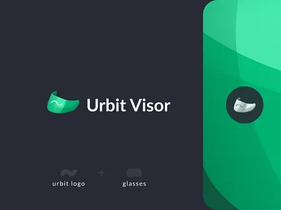 Urbit visor logo blockchain branding design logo technology typography ui ux