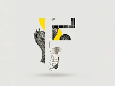 F 36days 36daysoftype abstract collage collage art collage digital collage maker collageart daily design graphic graphicdesign illustration letter letter f lettering minimal type typo typography