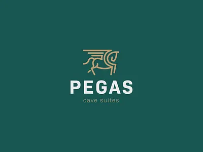 Pegas Cave Suites | Logo brand branding emblem graphic design identity logo logo mark symbol