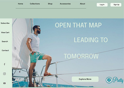 Fashion Men UI landing page branding ui ux web web design