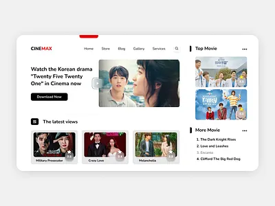 Cinemax application cinema design landing page ui uiux user experience user interface ux