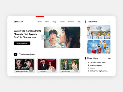 Cinemax application cinema design landing page ui uiux user experience user interface ux