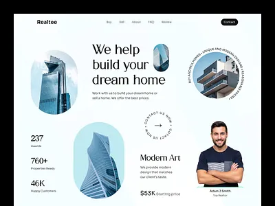 Real Estate Website Design agency website building home page landing page property website real estate real estate agency real estate website realtor ui uiux ux web design web header web page webflow website website design