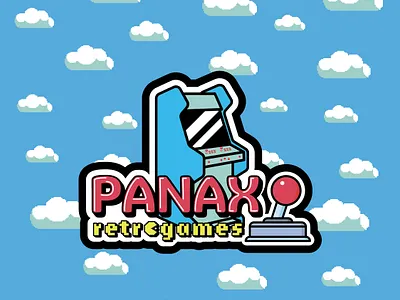 Panax Retro Gaming graphic design logo