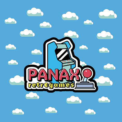 Panax Retro Gaming graphic design logo