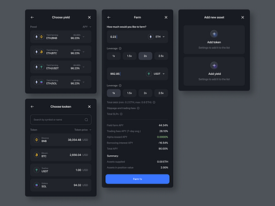 Swap platform: components design app cpmponents crypto currency design exchange kit swap swap exchange ui ui kit ux web 3