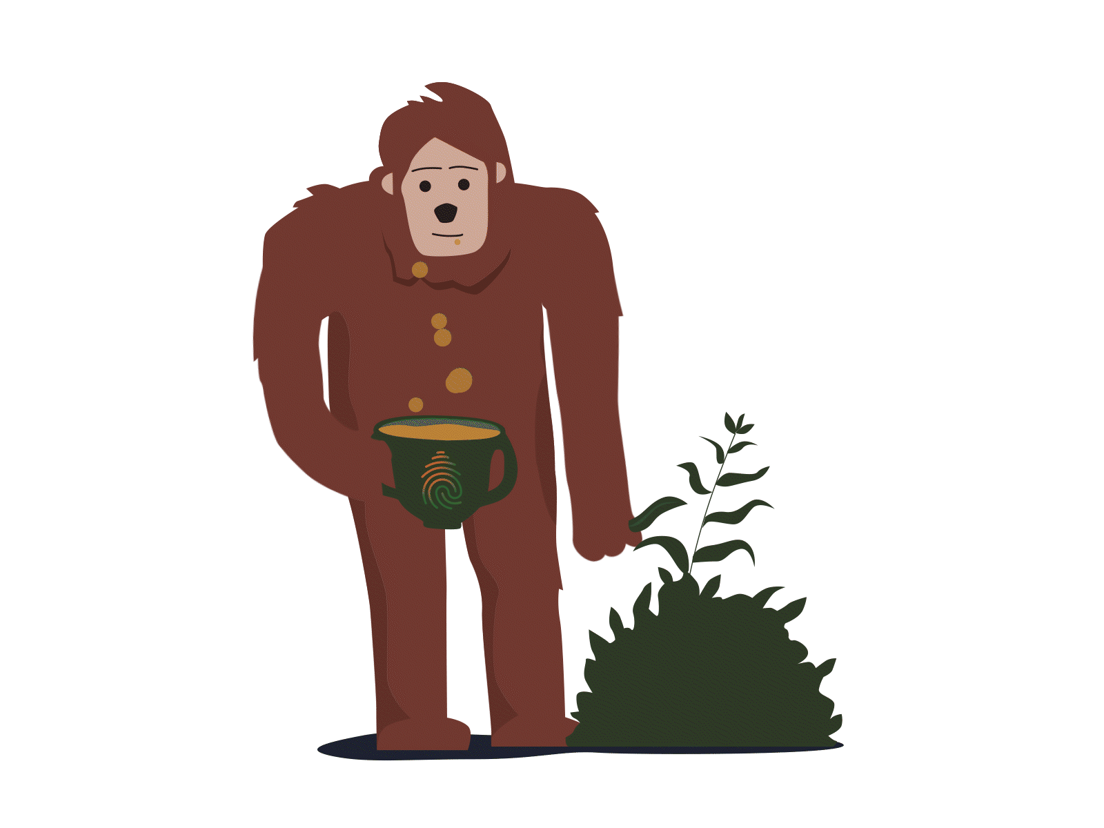 Vine Ventures says "Cheers!" 2d animation after effects animation ape cheers psychedelics vine