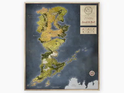 Assail & Bael cartography fantasy