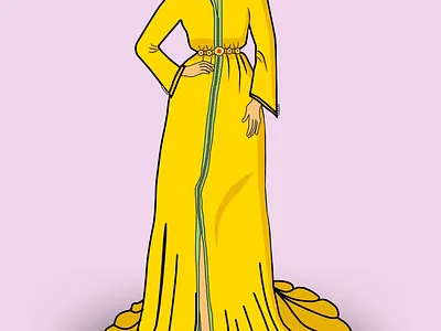 Moroccan Caftan branding caftan clothes design fashion graphic design illustration illustrator logo moroccan caftan moroccan clothes traditional traditional clothes vector women women clothes