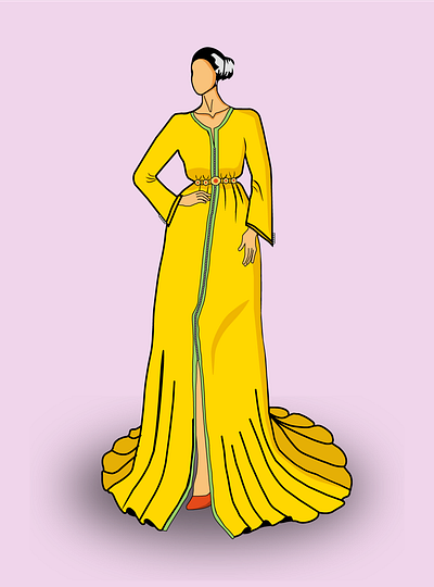 Moroccan Caftan branding caftan clothes design fashion graphic design illustration illustrator logo moroccan caftan moroccan clothes traditional traditional clothes vector women women clothes