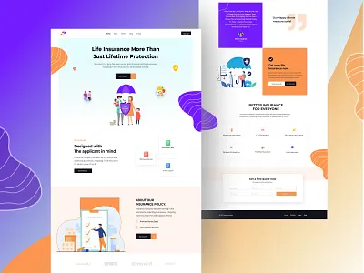 Life Insurance Wesite figma health insurance insurance life insurance webui