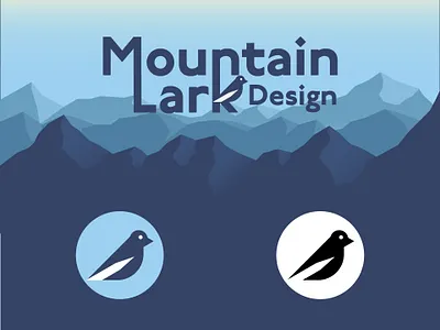 Mountain Lark Design Logos graphic design illustration logo