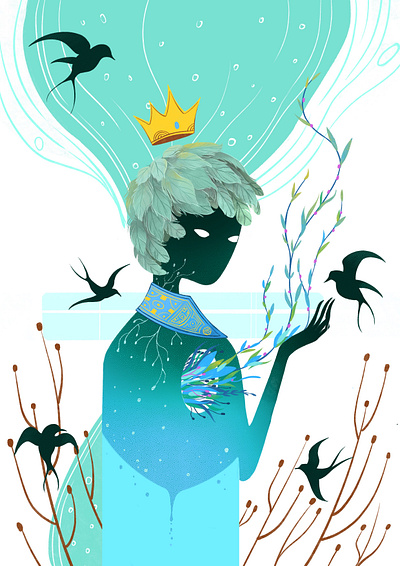 bottle man design illustration
