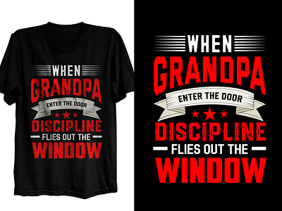 Grandpa Typography T-shirt creative dad granddad grandfathers grandpa grandpapa grandparents illustration modern papa t shirt t shirts tshirt tshirt design typography vector