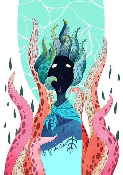 bottle man design illustration