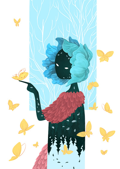 bottle man design illustration