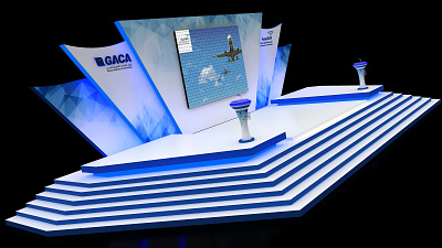 GACA event stage eventdesign 3dmax event