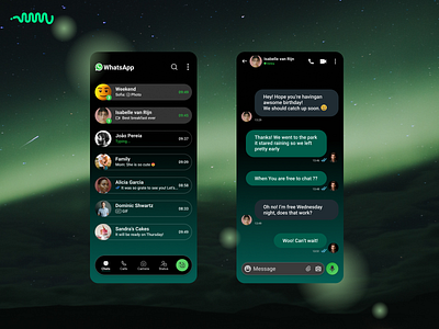 Direct Messaging App (WhatsApp) design ui ux