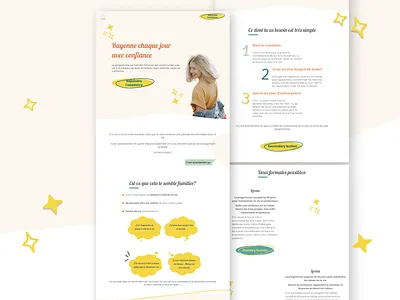 Life Coach Landing page branding design figma graphic design happy highfi landing page life life coach love prototype ui webdeveloppement webflow website