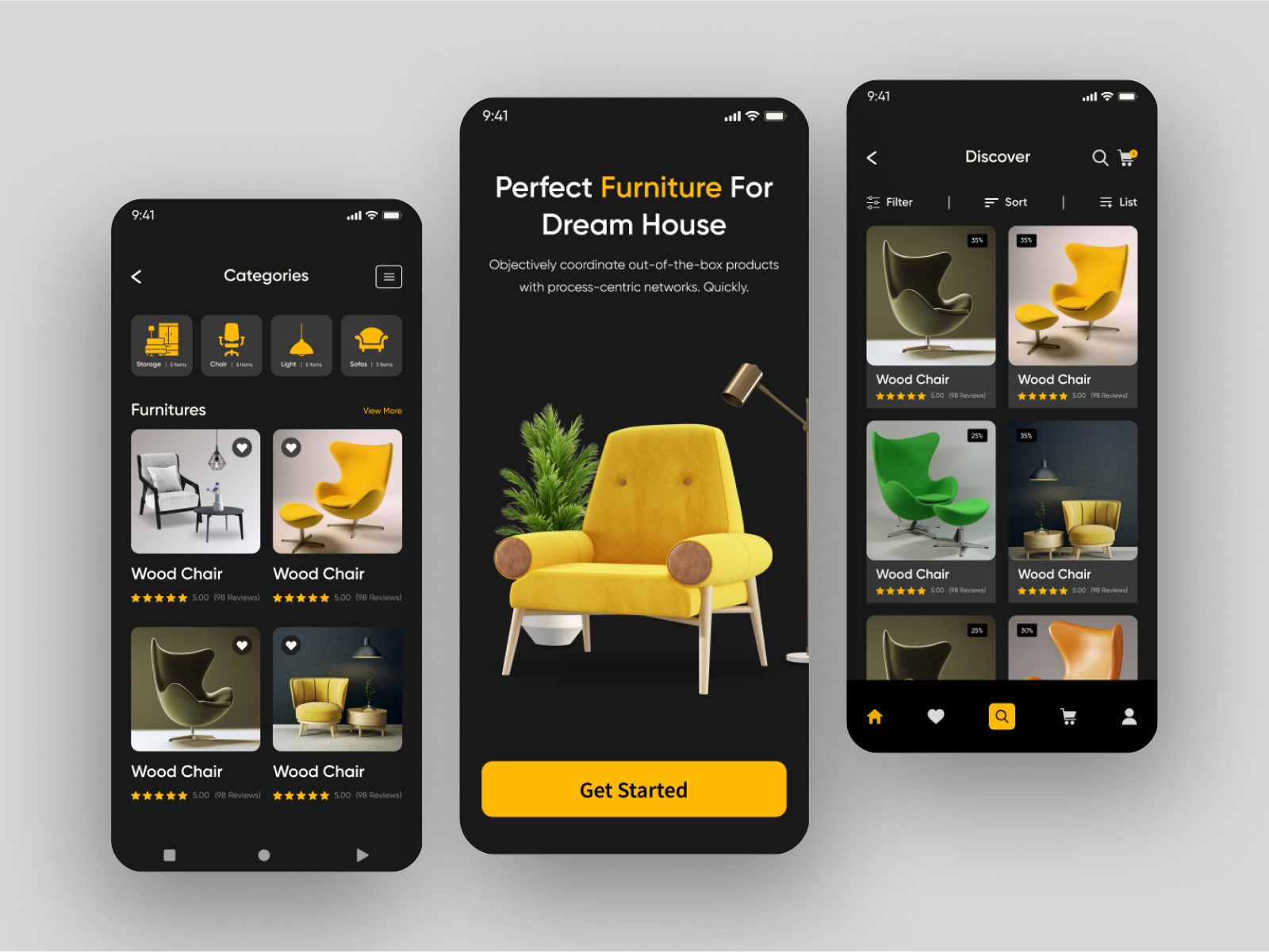 Furniture E-Commerce Shop App aplication app app ui e commerce furniture furniture app furniture design furniture sale furniture store ios app luxury minimalist mobile app online store product shopify shopping trending ui uidesign uiux
