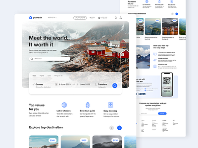Travel Agency Website booking service branding design landing page travel agency travel service travelling ui ui design ux ux design web design website
