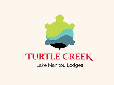 Turtle Creek branding canada creek design graphic design great lakes illustration land logo manitoulin island nature ontario remote turtle water