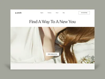 g.paule healthcare website animation clean health healthcare homepage landing medicine minimal motion product design website woman health