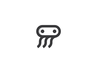 Medusa design illustration jellyfish logo logodesign marine mark medusa symbol vector