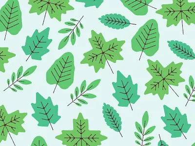 Leaf Pattern branding fall illustration leaf leaf pattern nature pattern organic pattern spring vector