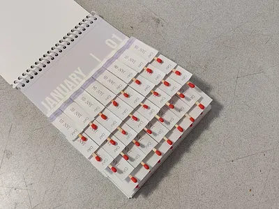 Grief and Time adobe illustrator calendar design graphic design grief memory product design time