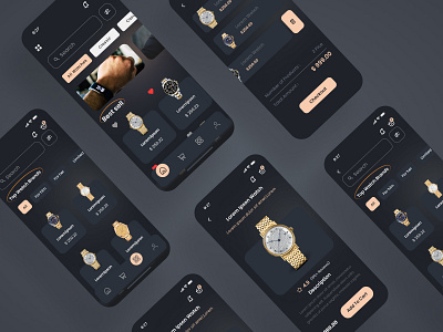 Watch Shop E-Commerce App ecommerce ecommerce app ecommerce app design ecommerce app ui fashion app fashion ecommerce ios design jannatul shourov minimal mobile app thedsquad ui design watch shop