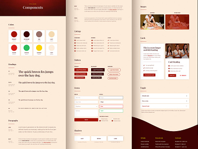 Saeng Tian Style Guide branding components elements massage style guide thai ui website