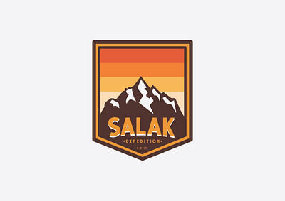 Salak Mountain Expedition badge branding graphic design icon illustration logo vector