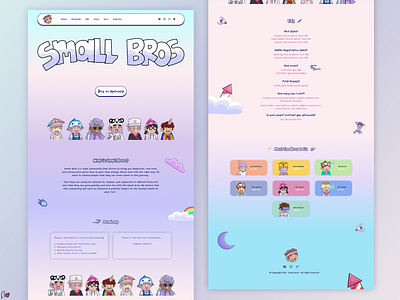 NFT Landing Page buy clean concept design gradients homepage interface landing page mint nft nfts opensea small bros ui ux web web design webdesign website website design